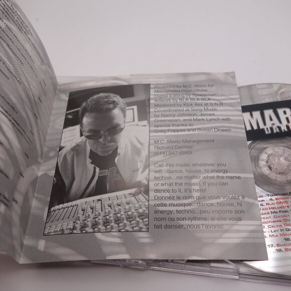 Vintage Sony Music Direct MC MARIO DANCE 2001 TVK 24048 CD 0 74642 40482 3 - Picture 11 of 13